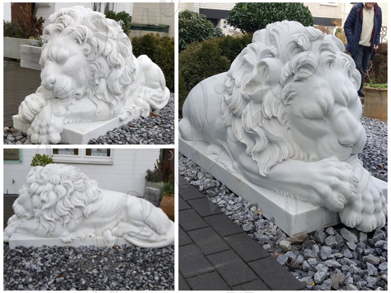marble lion sculpture -YouFine