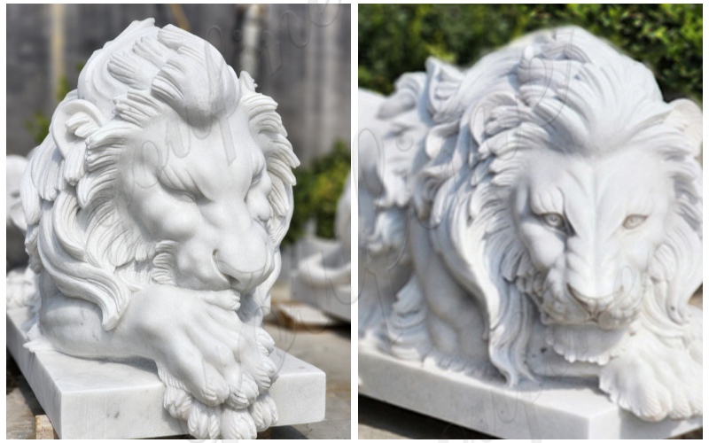 marble lion statue -YouFine