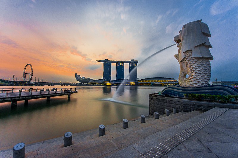 Outdoor Large Marble Merlion Fountain for Sale