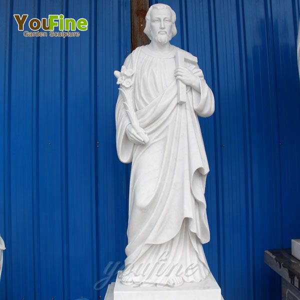 Custom Religious Marble Saint Joseph Sculpture