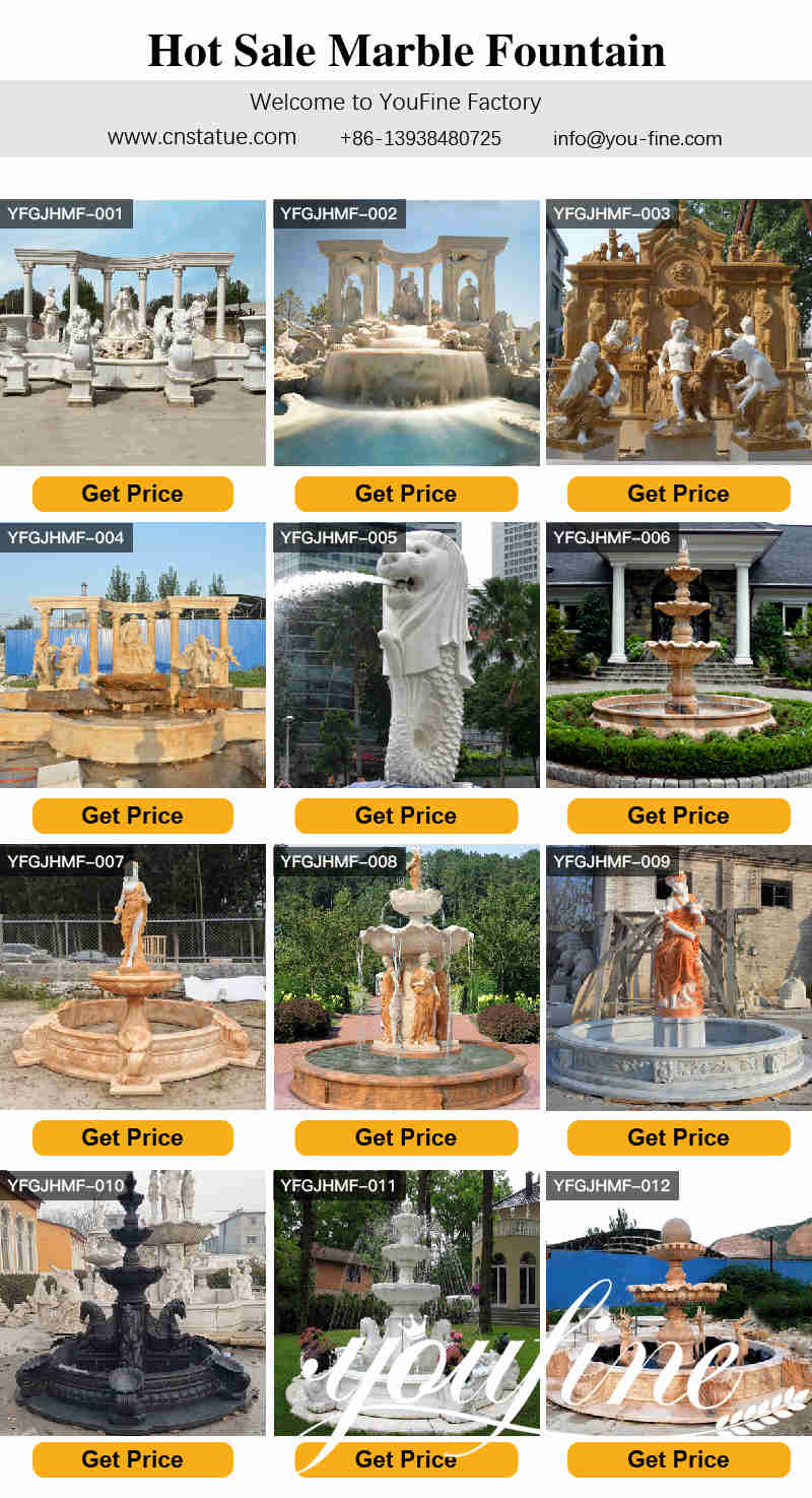 marble water fountain for sale -Factory Supplier