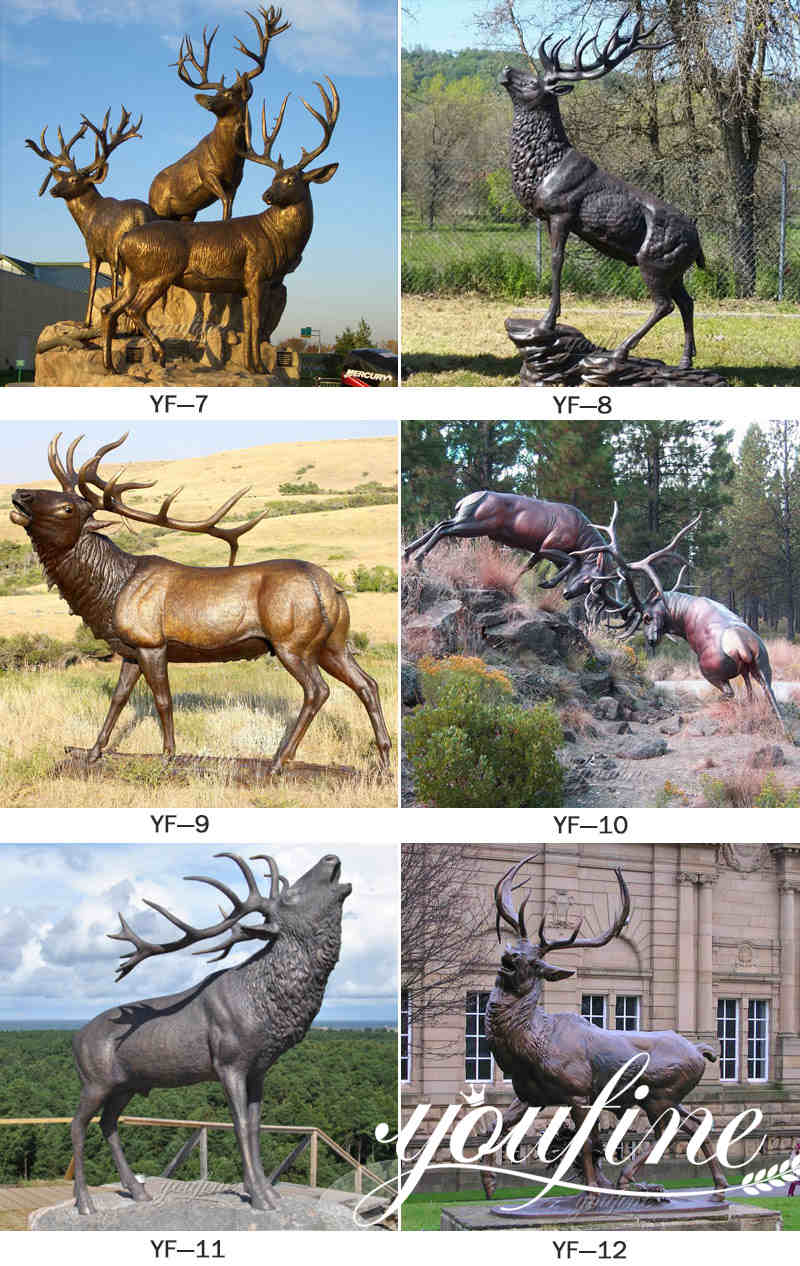 metal deer lawn ornaments -Factory Supplier