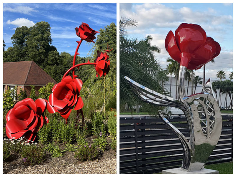 metal flower sculpture feedback-Factory Supplier