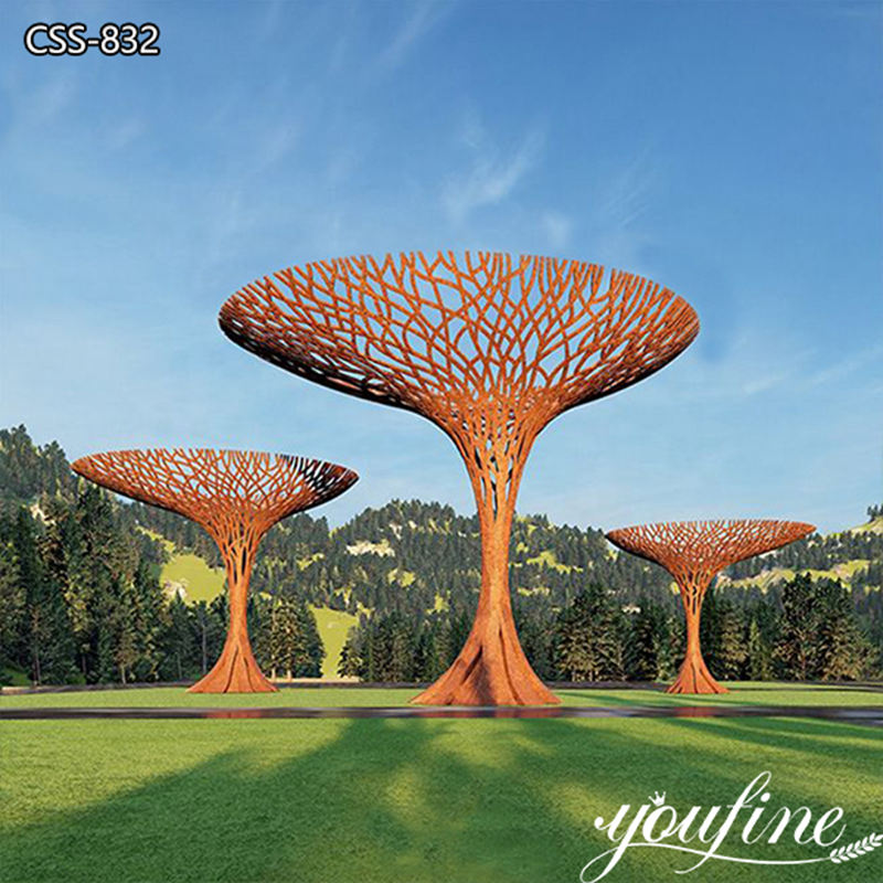 metal sculptures of trees -Factory Supplier