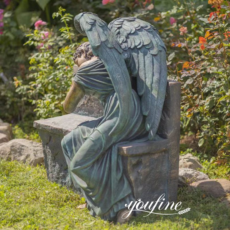 Napping Angel On Bench- -Factory Supplier