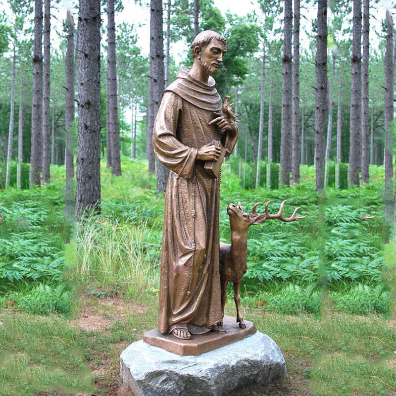 New-products-bronze-catholic-Saint-Francis-statue