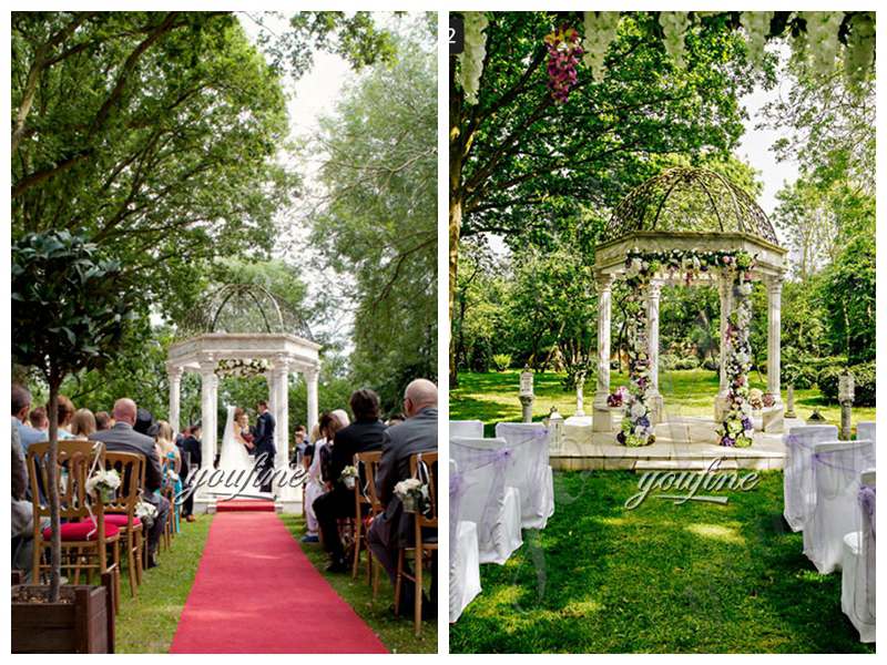 Outdoor Gazebo Decoration Marble Wedding Gazebo