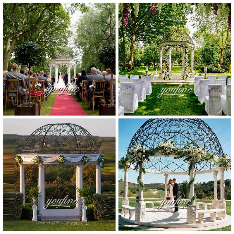 Outdoor Gazebo Decoration Marble Wedding Gazebo