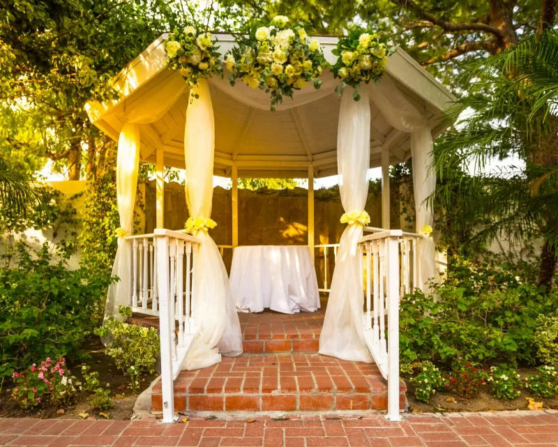 outdoor gazebo wedding decor -YouFine