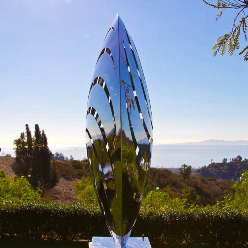 polished stainless steel sculpture-YouFine Sculpture