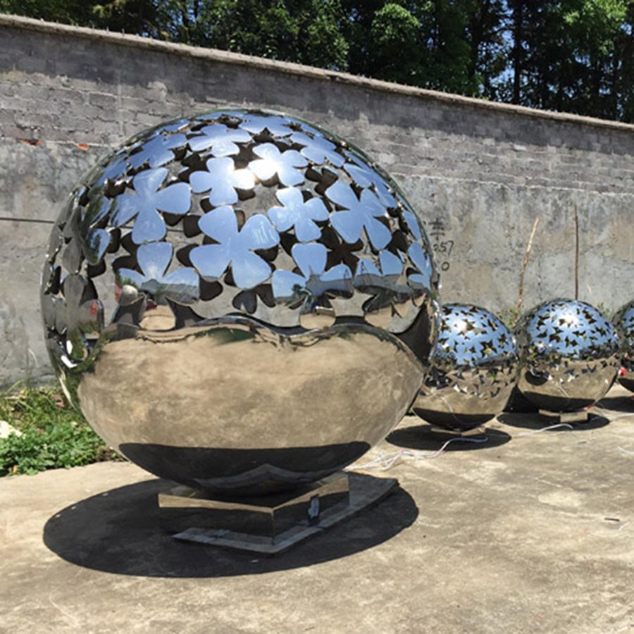 stainless steel ball sculpture (1)