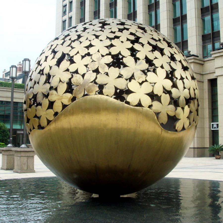 stainless steel ball sculpture (4)