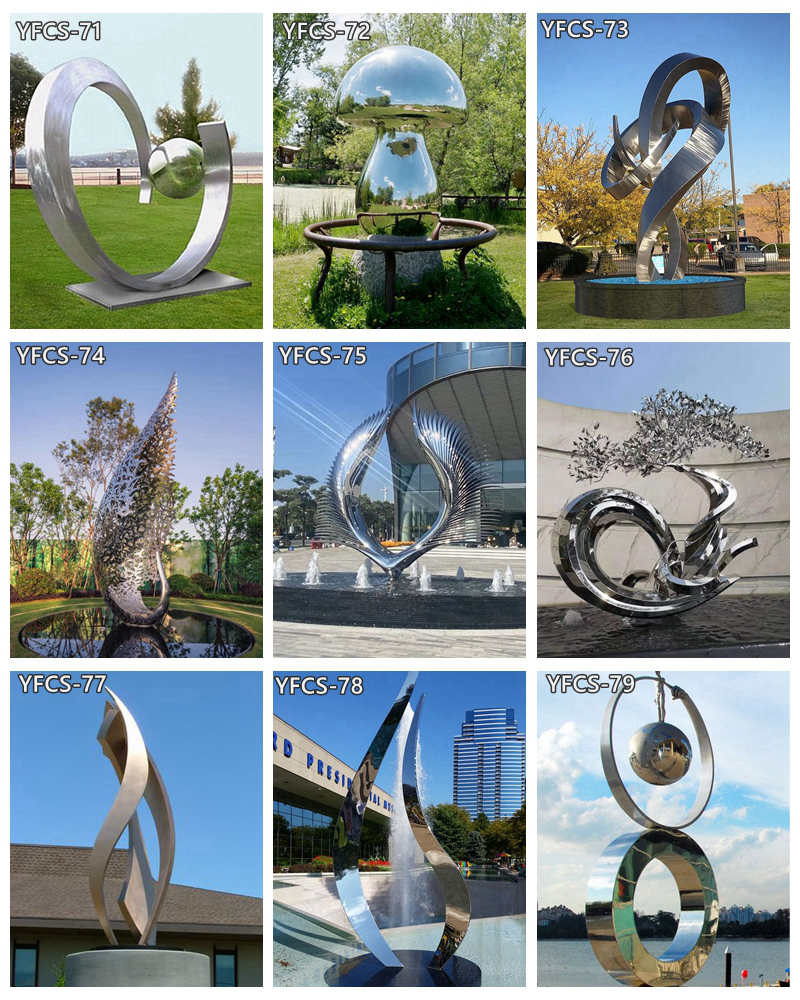 stainless steel abstract sculpture -Factory Supplier
