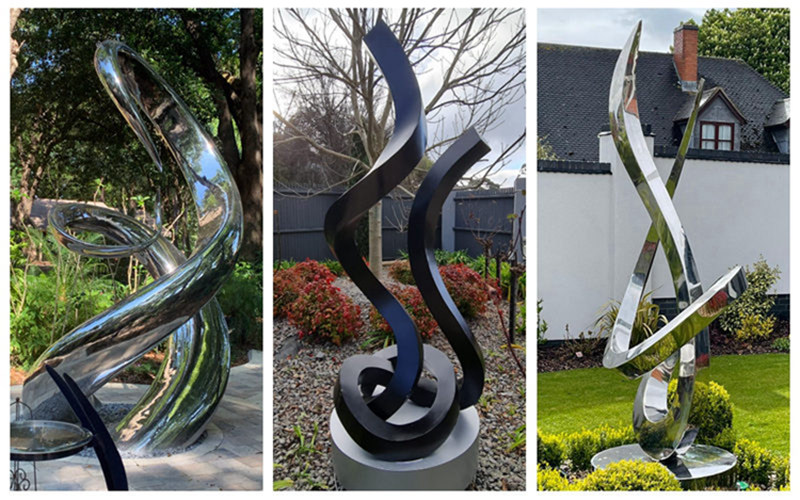 stainless steel abstract sculpture feedback-Factory Supplier