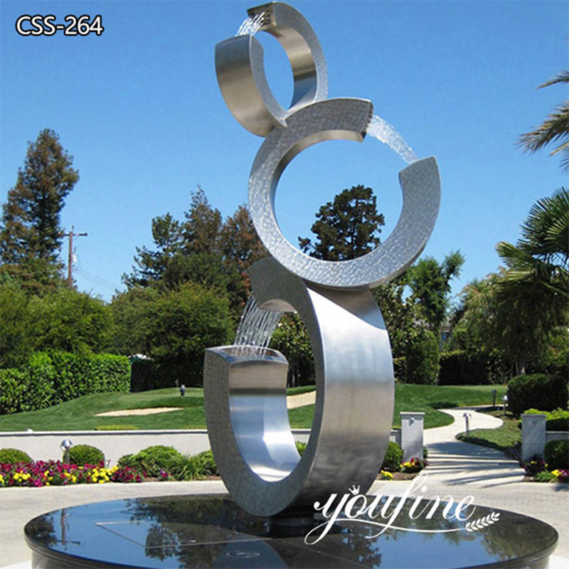 stainless steel fountain-YouFine Sculpture