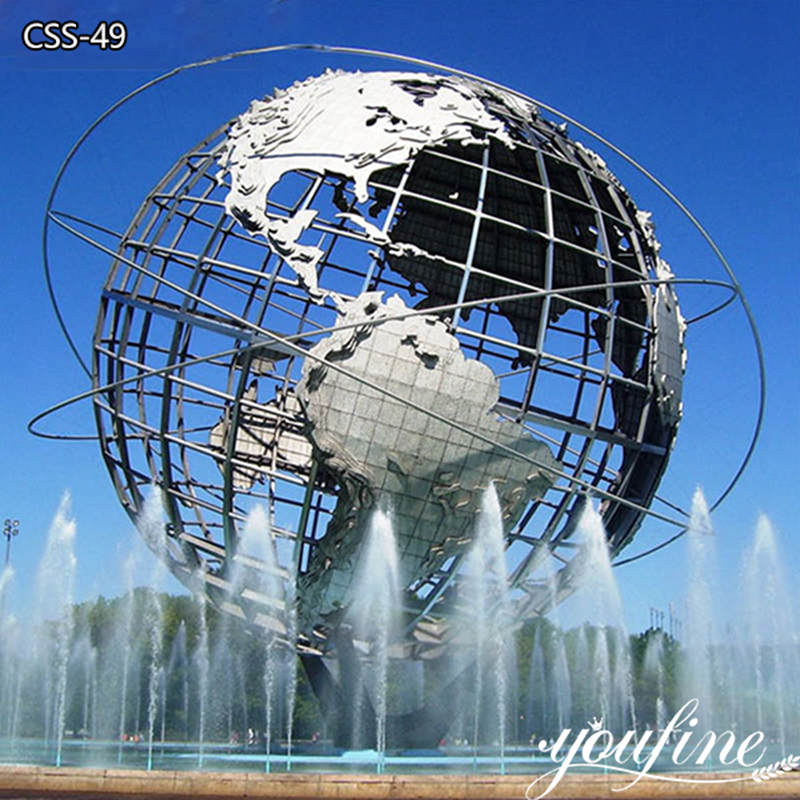 stainless steel globe sculpture - Factory Supplier