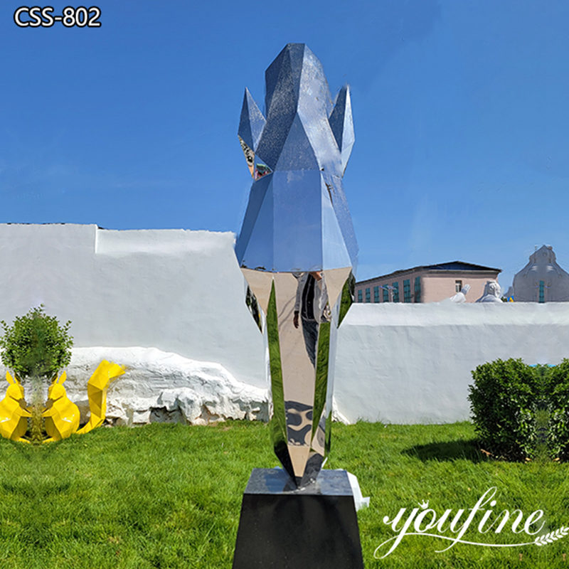 stainless steel horse head sculpture - Factory Supplier