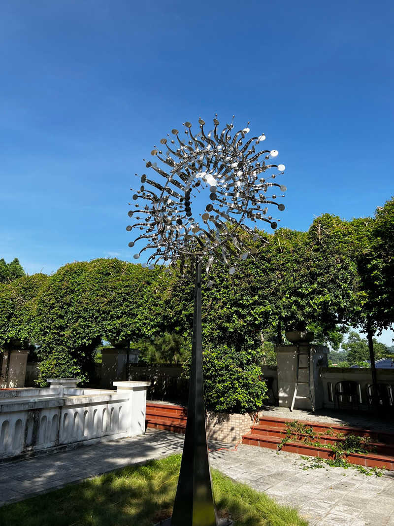 stainless steel kinetic wind sculpture feedback-YouFine Sculpture