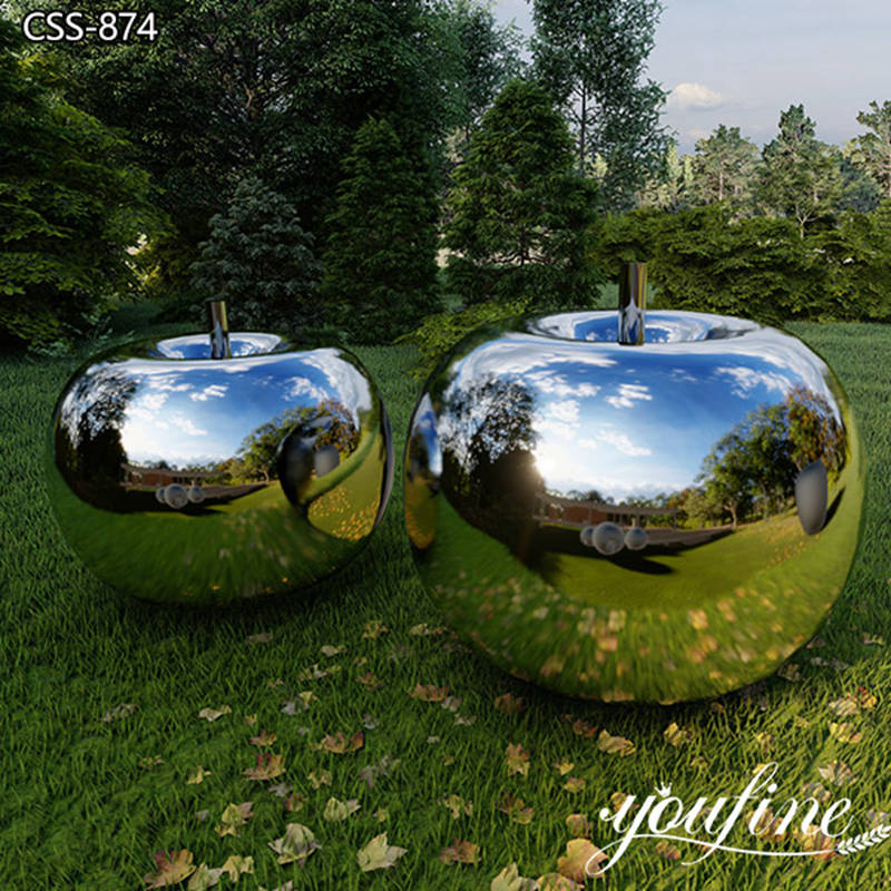 stainless steel mirror sculpture-YouFine Sculpture