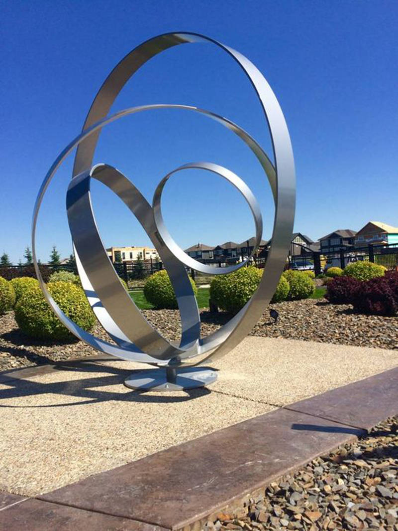 stainless steel outdoor sculpture-YouFine  Sculpture