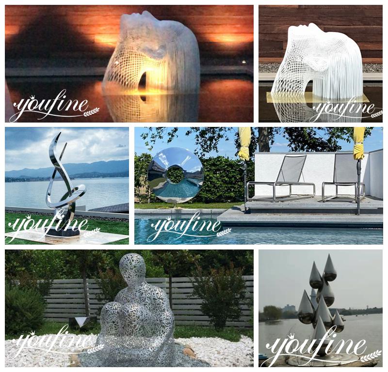 stainless steel outdoor sculpture -Factory Supplier