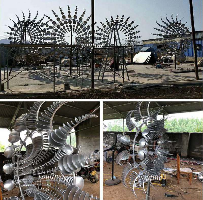 Kinetic Stainless Steel Sculpture Factory