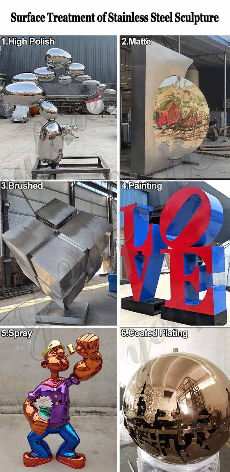 stainless steel sculptures for sale -Factory Supplier
