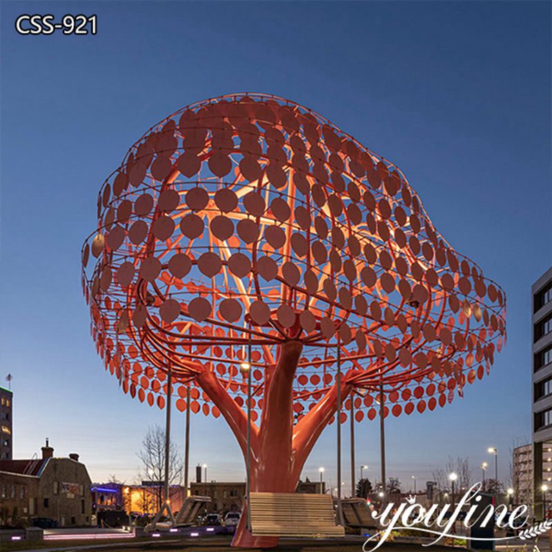stainless steel tree sculpture-YouFine Factory Supplier
