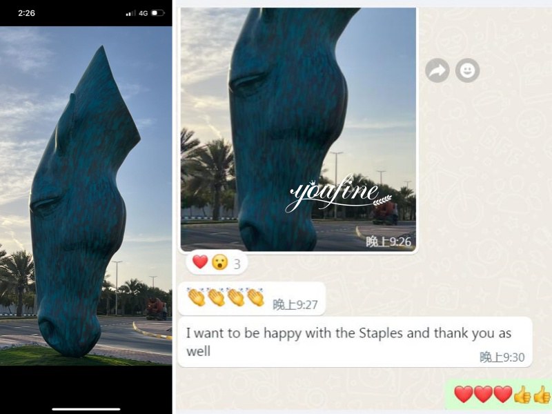 US Horse Head Sculpture Feedback