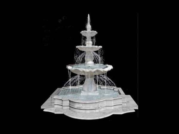 White Marble Outdoor Garden Fountain