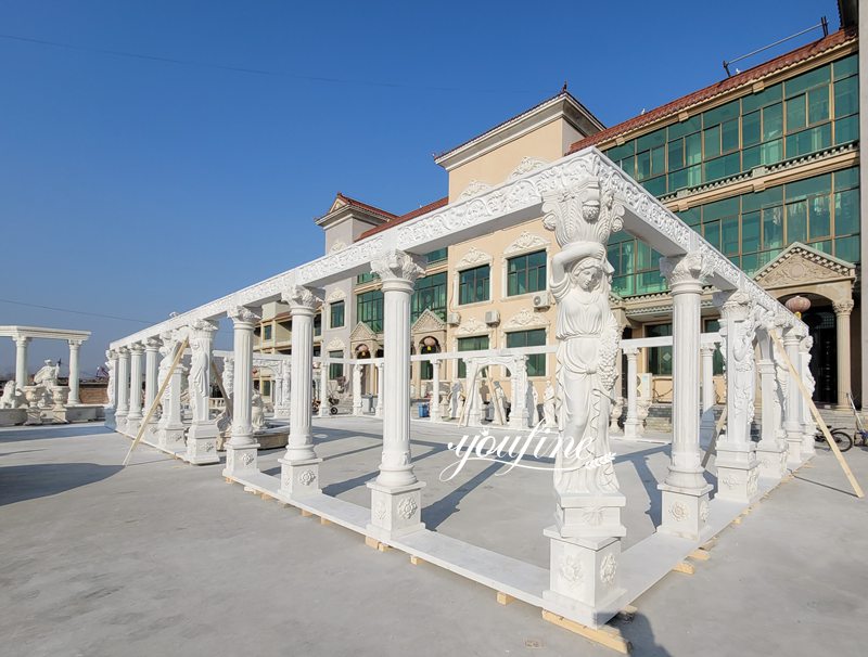 white marble gazebo-Factory Supplier-02