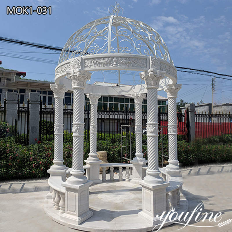 white marble gazebo -Factory Supplier