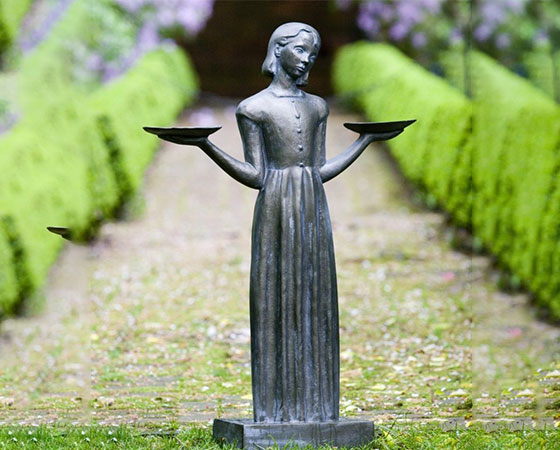 bronze woman statue