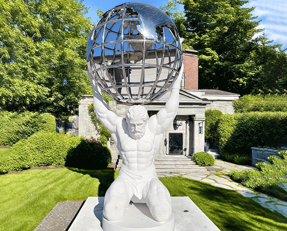 Atlas garden sculpture