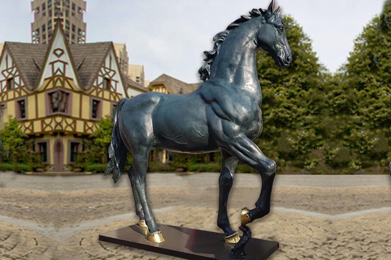 bronze horse art sculpture (3)