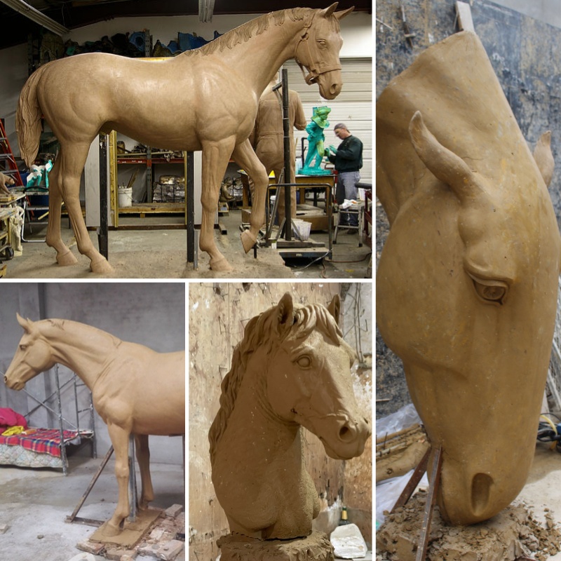 bronze horse art sculpture (4)