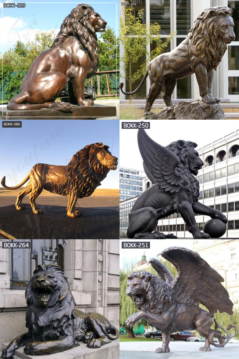 bronze lion statue (5)