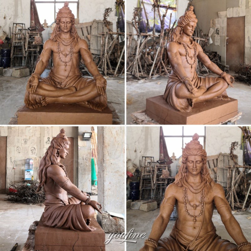 marble Shiva statue clay model