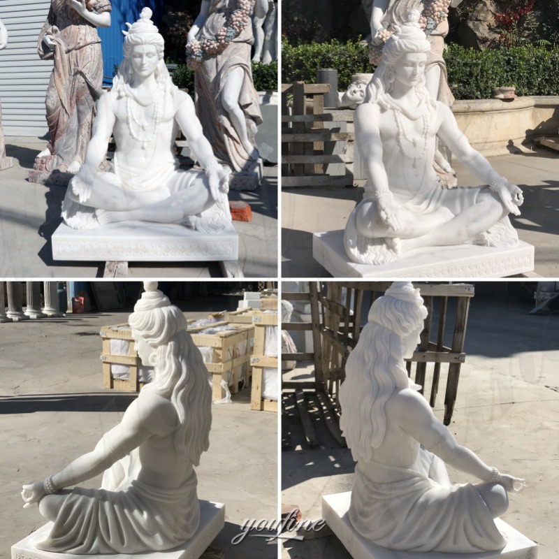 marble Shiva statue detail