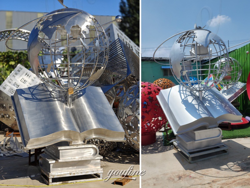 metal sculpture book