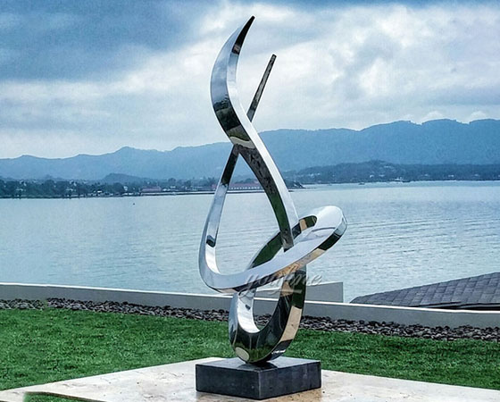stainless-steel sculpture
