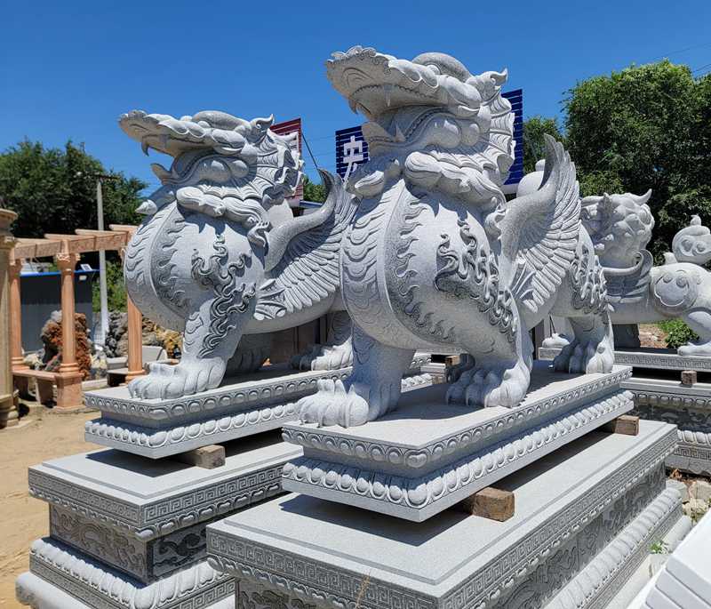 .Marble Kirin Statue1