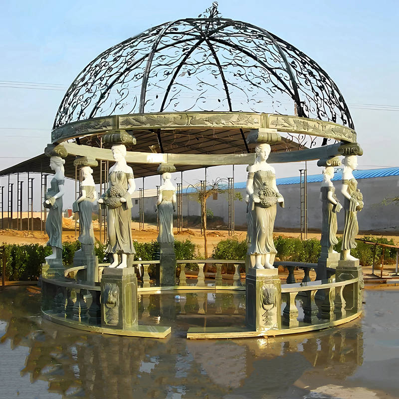 Majestic_Square_Beige_Marble_Roman_Column_Gazebo(1) (2)