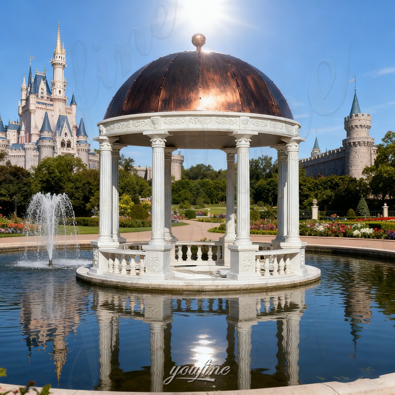 large ornate garden gazebo