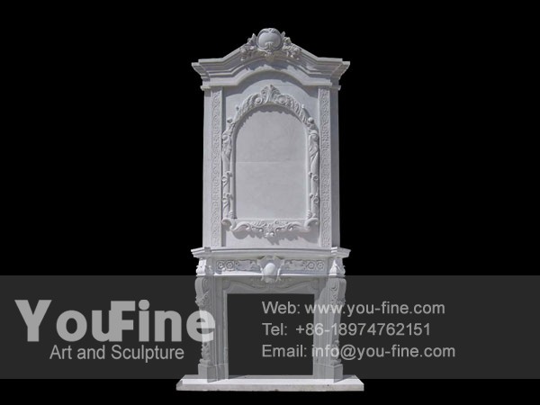 marble fireplace