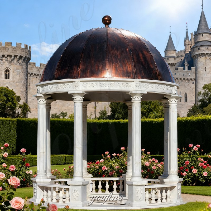 modern ornate garden gazebo