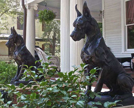 bronze-dog-statue