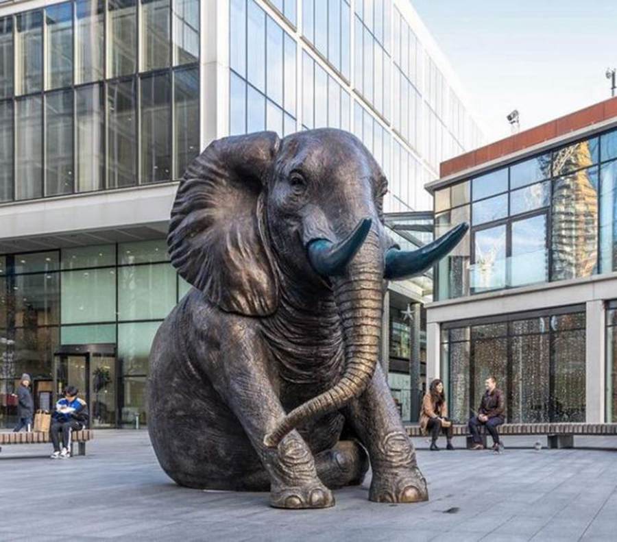 bronze elephant sculpture (4)