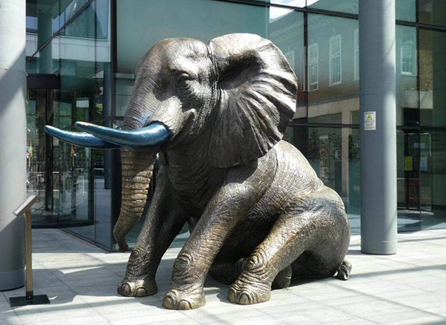 bronze elephant sculpture (6)