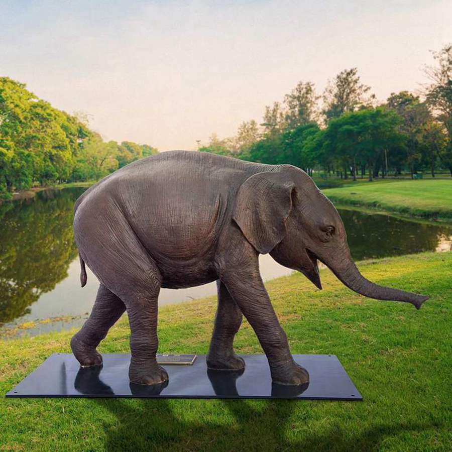 bronze elephant sculpture (7)